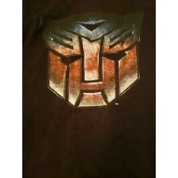 TRANSFORMERS AUTOBOTS BLACK T-SHIRT Sz L SHORT SLEEVE CREW NECK Nice A21 - Picture 2 of 4